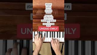 Julie and The Phantoms  Unsaid Emily Easy Piano Tutorial Shorts [upl. by Obadias]