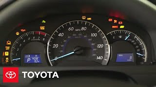 20145 Camry HowTo Dashboard Warning Lights  Toyota [upl. by Oine716]