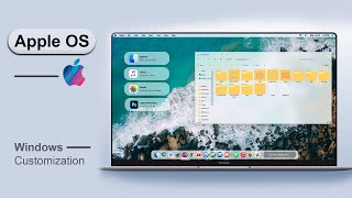 Apple OS Theme  Make Windows Look Like MacOS 2024 [upl. by Anestassia271]