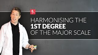 Harmonising The 1st Degree Of The Major Scale  Guitar Theory Lesson [upl. by Hooper]