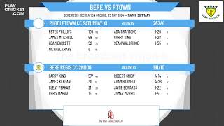 Bere Regis CC 2nd XI v Puddletown CC Saturday XI [upl. by Atiuqa40]