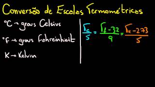 Conversão de Escalas de Temperatura Celsius Fahreinheit e Kelvin  Matemática na Física [upl. by Lydie496]