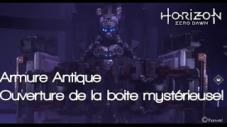 Horizon Zero Dawn  Comment obtenir larmure Antique et la Boite mystérieuse [upl. by Mlawsky]