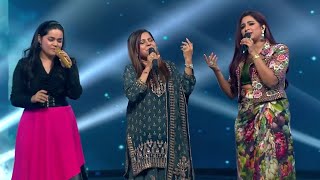 Sadhana sargam amp Shreya ghoshal duet performance  indian idol 14 ❤️ [upl. by Elyagiba]