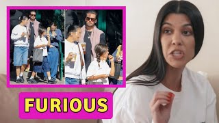 FURIOUS🔴 Kourtney FURIOUS as Scott Disick takes daughter Penelope out with friends [upl. by Shafer]