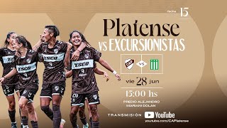 Fútbol Femenino Platense vs Excursionistas Torneo Apertura 2024 [upl. by Obelia]