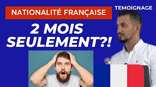 🤯Nationalité française après 2 mois d’attente seulement 🙀😳témoignage d’une abonnée [upl. by Ynaffat430]