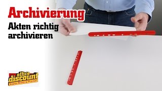 Akten Wie archiviere ich richtig [upl. by Otecina]