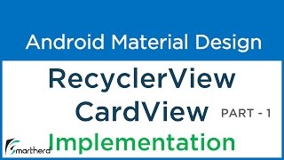 92 Android Recycler View with Card View example Implementation  Flexible ListView [upl. by Jacqueline747]