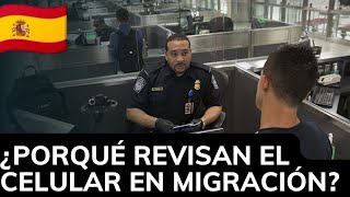 😱📱así REVISAN TU CELULAR EN MIGRACIÓN ESPAÑA 2023🇪🇸 [upl. by Dutchman476]