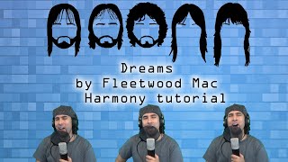 Dreams by Fleetwood Mac Harmony tutorial [upl. by Irrol]