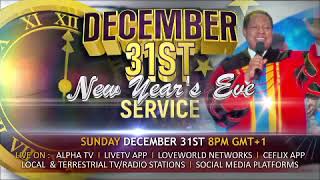 Its the GLOBAL NEW YEARS EVE SERVICE WITH PASTOR CHRIS DECEMBER 31st NIGHT SERVICE [upl. by Atinyl]