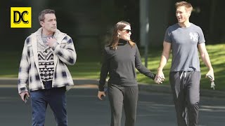 Jennifer Garner looks very in love with boyfriend John Miller as they make holding hands in LA [upl. by Enelrahs]