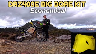 SUZUKI DRZ400E  BIG BORE KIT  17L SAFARI TANK  Fuel Range Test [upl. by Amaleta]