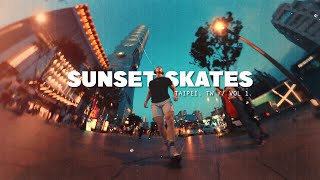 Taipei Sunset Skates  with INSTA360 ONE RS [upl. by Idnil]