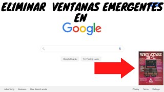 Como Eliminar Ventanas Emergentes De Google Chrome [upl. by Acinorev]