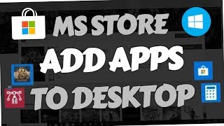 How to add Microsoft Store Apps amp Games to Desktop Windows 10 Shortcuts [upl. by Alidis775]