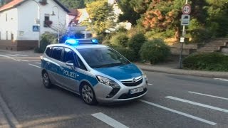 FuStw Polizei Heppenheim driftet um Kurve [upl. by Zennas]