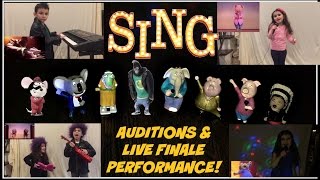 SING Movie Auditions amp Live Finale Performance Step inside Moon Theater to watch us Sing amp Dance [upl. by Kcitrap911]