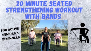 20 minute SEATED BAND Workout [upl. by Sialac817]