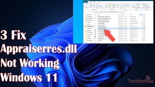 3 Fix Appraiserresdll not working in Windows 11 [upl. by Liartnod]