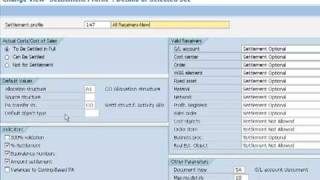 Maintain Settlement profile [upl. by Landmeier]