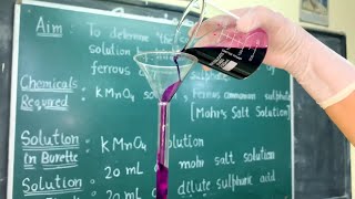 KMnO4 VS Mohr’s Salt Titration Class 12 by Kanchan Handa [upl. by Eelam]