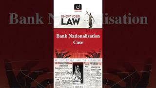 Bank Nationalisation  RC Cooper Case Know Your Law  Drishti shorts bank drishtijudiciary [upl. by Milty310]