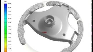 Moldex3D Polyurethane PU Chemical Foaming Process SimulationDensity Result [upl. by Nottirb]