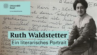 Ruth Waldstetter Ein literarisches Portrait [upl. by Treblih]