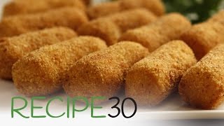 Classic Potato Croquettes  By RECIPE30com [upl. by Levins]