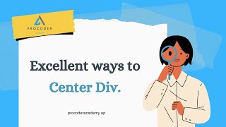 Master CENTER DIV in Minutes with These CSS Tips [upl. by Eerahs698]