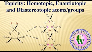 Topicity Homotopic Enantiotopic and Diastereotopic atomsgroups [upl. by Caren]