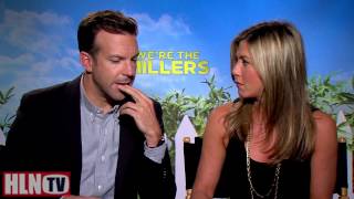 WERE THE MILLERS interview Jason Sudeikis amp Jennifer Aniston [upl. by Nossila]