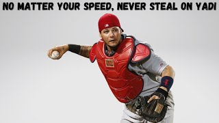 Yadier Molina Throwing Out Extremely Fast Runners [upl. by Omsare]