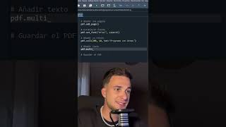 Crea un PDF en Python 📄🐍 [upl. by Nosreip95]