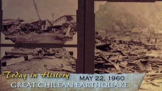 1960 Great Chilean Earthquake the most powerful earthquake recorded  Today in History [upl. by Nedry]