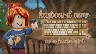 PLAYING MM2 as a PRO BACON GIRL in MM2 Keyboard ASMR Gameplay Video [upl. by Soelch]