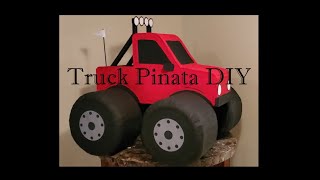 Giant Truck Pinata DIY  How to make a Truck Pinata  Mud Truck  Truck  Piñata  Truck Party [upl. by Worthington594]