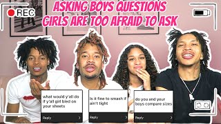 ASKING BOYS QUESTIONS GIRLS ARE TOO AFRAID TO ASK😮😮  SPICY EDITION [upl. by Imogen115]