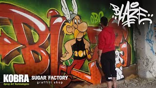 Asterix Blaze GRAFFITI painting ⚔️ [upl. by Leveroni]