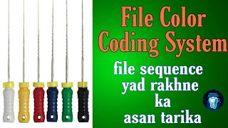 File Color Coding System  hand files  hand file sequence yad rakhne ka easy way  dental maestro [upl. by Erastus]