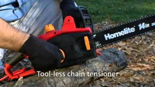 Homelite 14in Electric Chainsaw UT43100 [upl. by Atinna939]