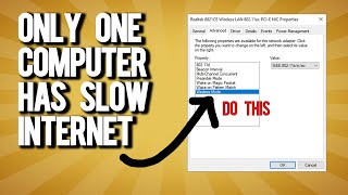 When only one computer has slow internet [upl. by Eimot]