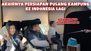 AKHIRNYA SIAP PULANG KAMPUNG KE INDONESIA LAGI ANTAR MIKA FOTO UNTUK BIKIN PASPOR [upl. by Aicilas]