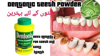 Dentonic Tooth Powder  Best remedy for teeth and gums health [upl. by Aifas659]