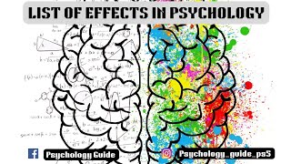 List of effects in psychology [upl. by Adiesirb217]