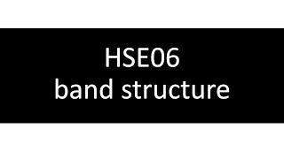 Hybrid DFT band structure 계산 [upl. by Llehcsreh]