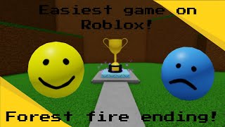 Forest Fire ending easiest game on roblox [upl. by Assilla272]