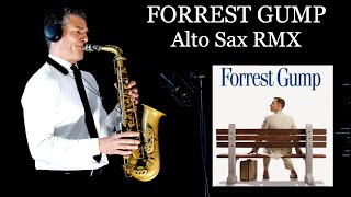 FORREST GUMP Feathers Theme  Alan Silvestri  Alto Sax RMX  Free score [upl. by Abbub]